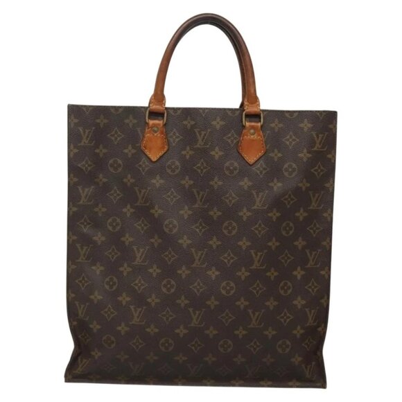LOUIS VUITTON Monogram Sac Plat Hand Bag M51140 LV Auth 131541 - Picture 2 of 16